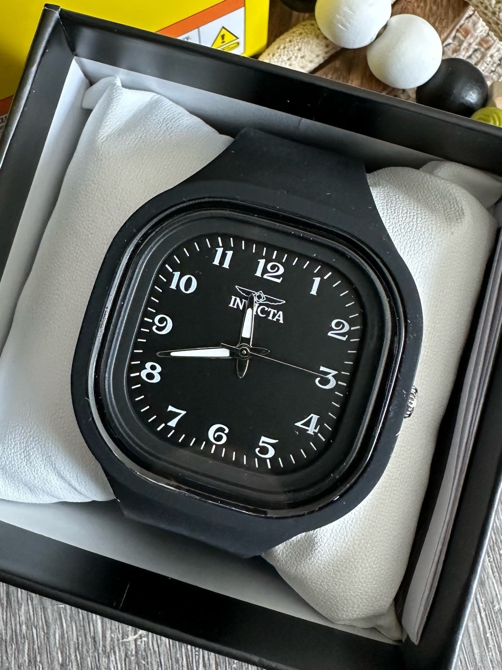 Invicta Black Celestial Minimalist Quartz Silicone Watch NWT
Unisex